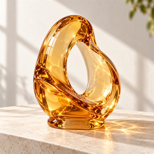Zomreva Amber Loop Decorative Sculpture main sculpture view