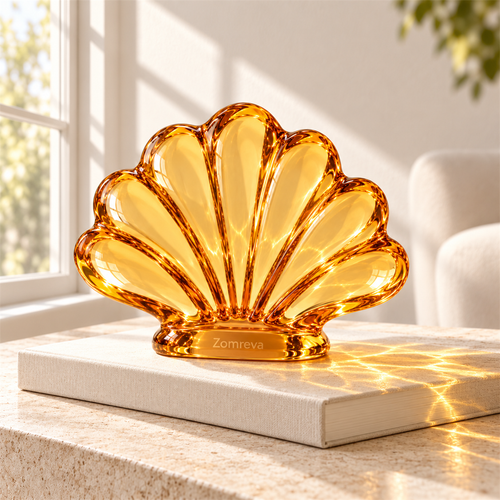 Zomreva Amber Shell Decorative Object main sculpture view