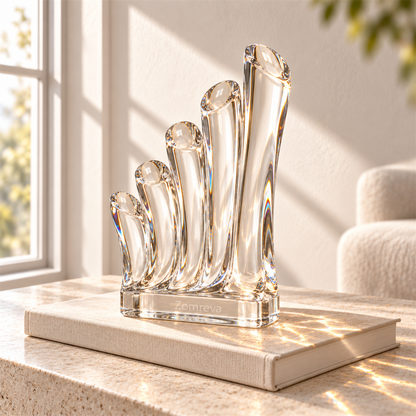 Zomreva Clear Rhythm Decorative Sculpture alternate angle view